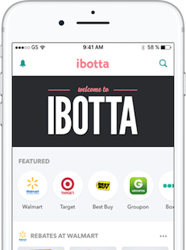 Ibotta app running on phone