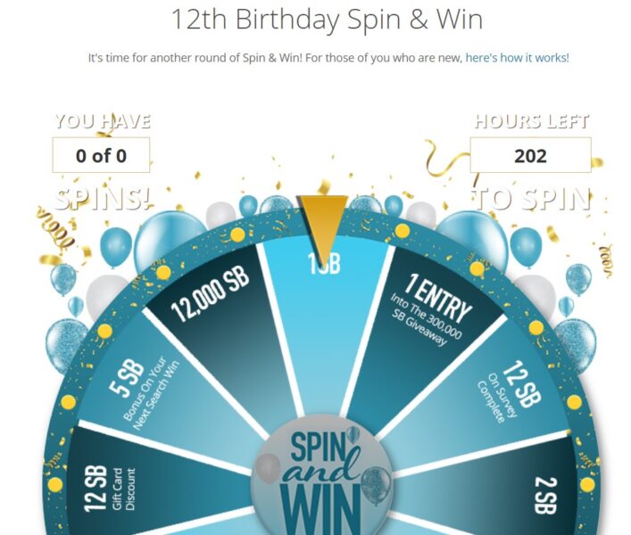 Swagbucks Spin and Win