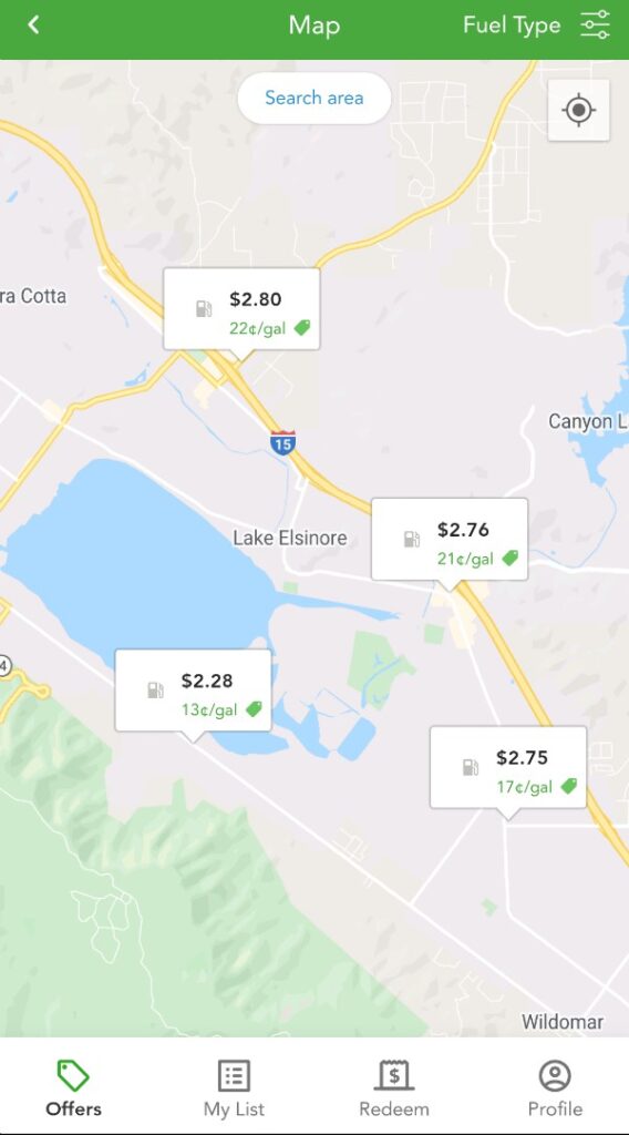 Checkout51 Gas Prices Map