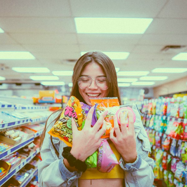 Woman shopping in Grocery Store