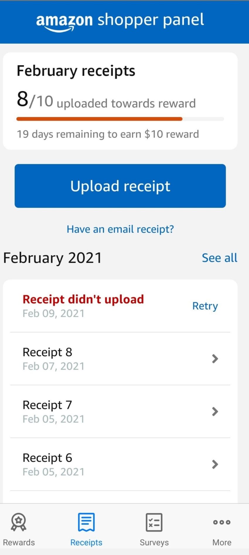 Amazon Shopper Panel deedni