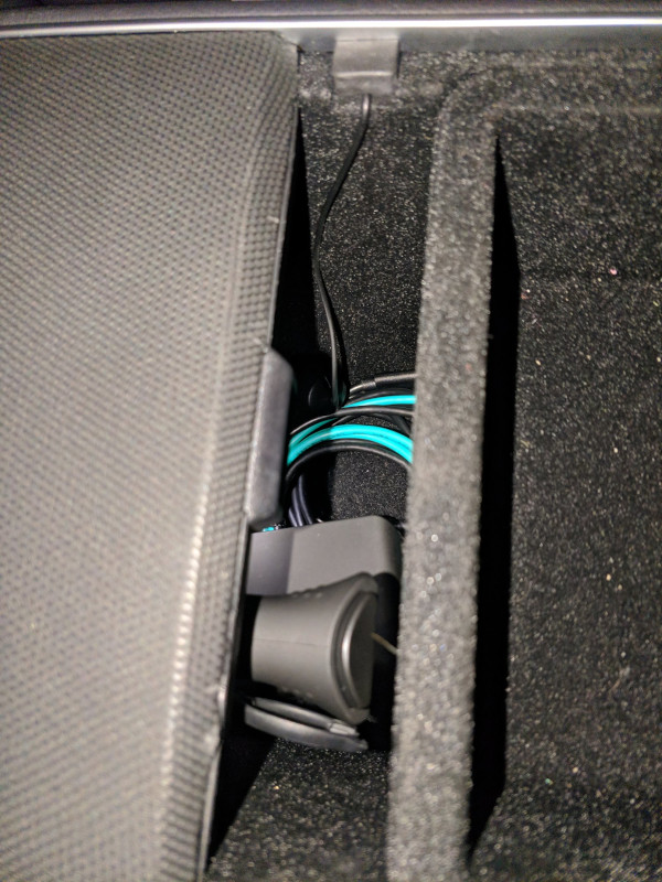 Power for SiriusXM Satellite Radio in Tesla Model 3 Center Storage Area