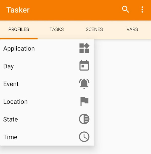 Tasker Menu