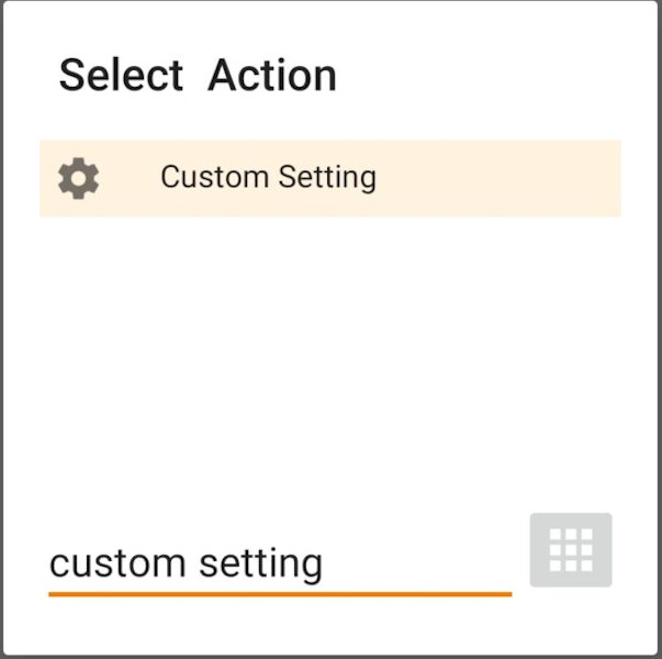 Tasker Custom Setting