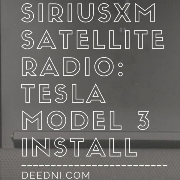 Sirius XM Tesla Install