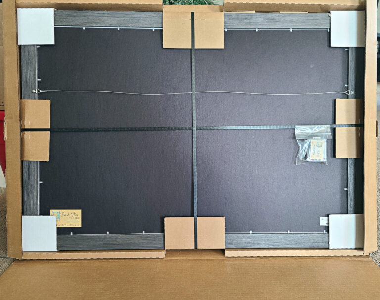 Back packaging of map