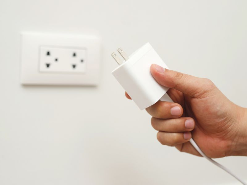 Unplugging appliances when not in use is a great free way to save on energy costs.